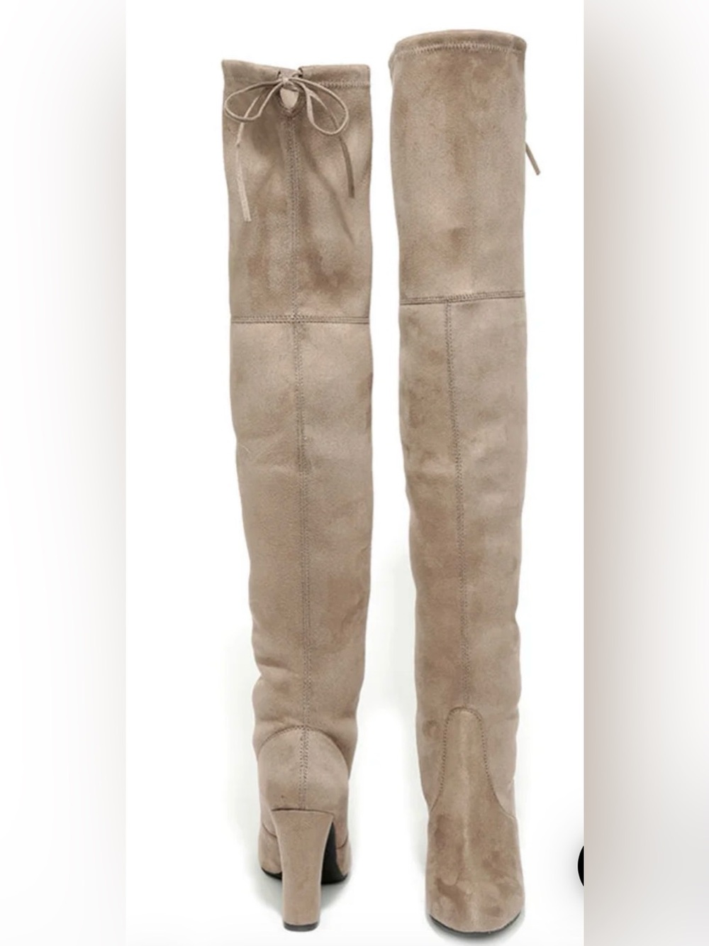 Steve Madden Gorgeous Taupe Suede Over-the-Knee Boots - Picture 10 of 10